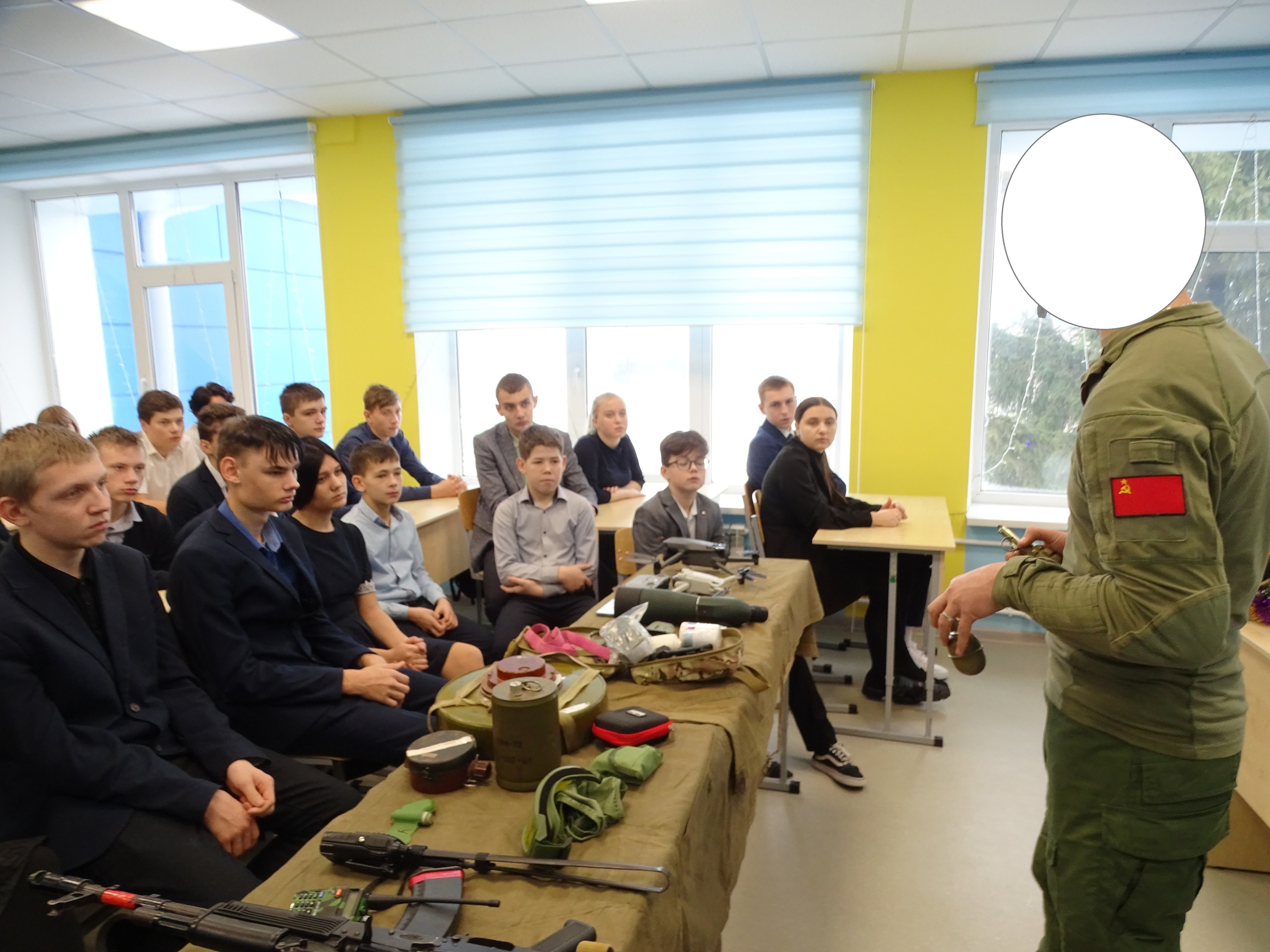 Встреча с Центром военно-спортивной подготовки и патриотического воспитания молодёжи «Воин».